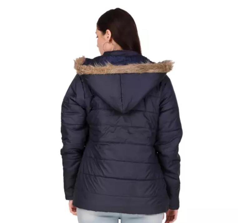 Women's Solid Fluffy/ Puff Jackets